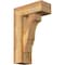 Ekena Millwork Balboa Block Rough Sawn Bracket w/ Offset Brace, Western Red Cedar, 6"W x 14"D x 22"H BKT0604X14X22BOA05RWR - alternate 1